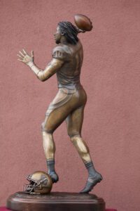 Robert Griffin III Baylor Football Statue Portrait Bronze Sculpture