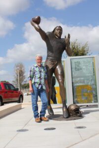 Robert Griffin III Baylor Football Statue Portrait Bronze Sculpture
