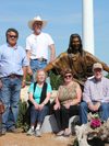 Tom White Studios, Inc | Jesus Statues Visitors posing near Jesus sculpture