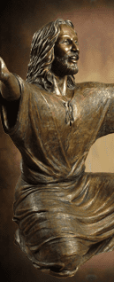 Tom White Studios, Inc | Jesus Statues Welcoming Christ statues of Jesus in life-size bronze, used in sculpture scenes of children and adults coming to Jesus by world-class sculptor, Tom White. Located in prayer gardens, churches, schools and parks across the United Statues and Canada.